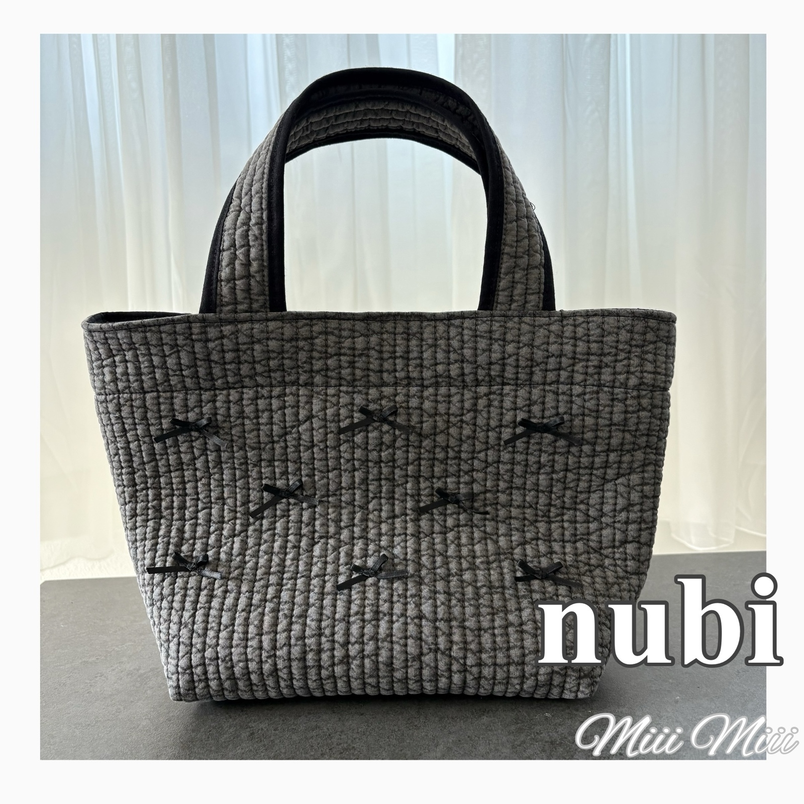 ＊24♡＊　ヌビバッグ　リボン 88ce6cb8d35dd3eac5a2c7a48993a1