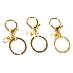 【01/19再入荷】バッグチャーム金具3点セット