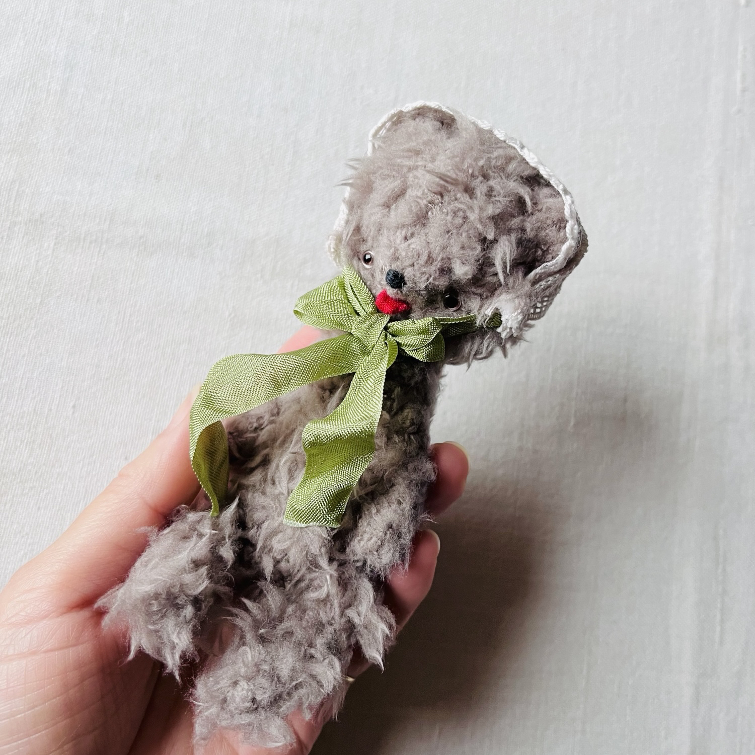 テディベア ミニチュア ハンドメイド 小さなぬいぐるみ 作家様 テディベア 作家様 ミニチュア ハンドメイド 小さなぬいぐるみ