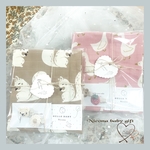 ♡出産祝い♡natural baby gift♡ベビーギフト♡モスリンガーゼ60×60と好きな物の組み合わせ出来ます♡くまさんラトル♡赤ちゃんおもちゃ♡ヘアクリップレゼント中♡新生児♡