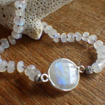 Framed Moonstone Blacelet *sv925*