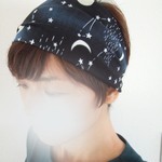 夜のsora　星座　*柔らかダブルガーゼのゆるターバン*コーデのアクセントに**