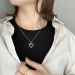 メガネホルダーにもなる【 ハンマーハート ❤︎ デザインネックレス 】ゴールド  シルバー　つけっぱなしOK　サージカルステンレス シンプル　2way メガネストラップ　アレルギー対応　春