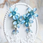 愛を願うブルースター　ピアス/イヤリング　