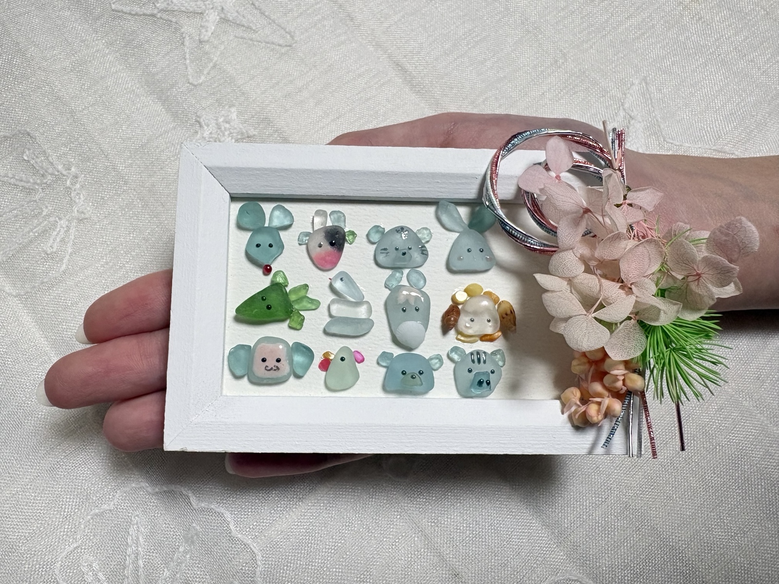 シーグラスアート＊WAVE＊星の砂＊くじら＊魚群 - MINIAYNA'S GALLERY