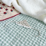 おはなバブーシュカ(ベージュ×ホワイト)