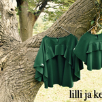 親子リンク「揺れるふわふわトップス ♡Autumn green♡ kids＆mama」 親子リンク  親子お揃いコーデ