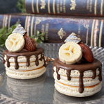 パンケーキ  バックチャーム　ドリップシリーズ　チョコ&ナッツ♡ 誕生日☆フェイクスイーツ☆フェイクパンケーキ☆ホットケーキ☆クレイケーキ☆チョコレート