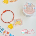 ラベラーシール＆アクリルキーリング(パティシエうさぎ) セット