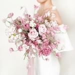 【再販】スイートピーたっぷりピンクブーケ 大人可愛い