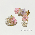 【SALE】フラワーイヤーカフset＊お花畑＊