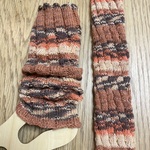 ウール♪ 手編み　レッグウォーマー