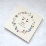命名書　名前ボード　刺繍ボード　出産祝　ニューボーンフォト