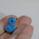 1.9cm ミニミニ ヒヨコちゃん (ブルー)