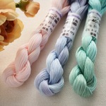 🆕レース糸 #40(細) ⭐ ≪ヒトイロ≫ Col.1569～1571 3色セット (各色約50ｍ) ⭐ 手染め糸 タティングレース