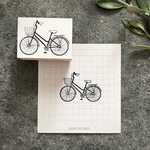 自転車：ラバースタンプ