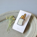 （限定販売）ブローチ パン袋　ステンドグラス　ガラス