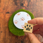 ラバースタンプ　猫の肉球　２ｃｍ