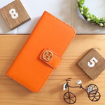 NoaHsarK☆iPhone5手帳型ケース〜IＰ5−888オレンジ
