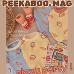 Daily Wear Series 🐾pizza party🍕 犬服 韓国 わんこ服 タンクトップ 可愛い