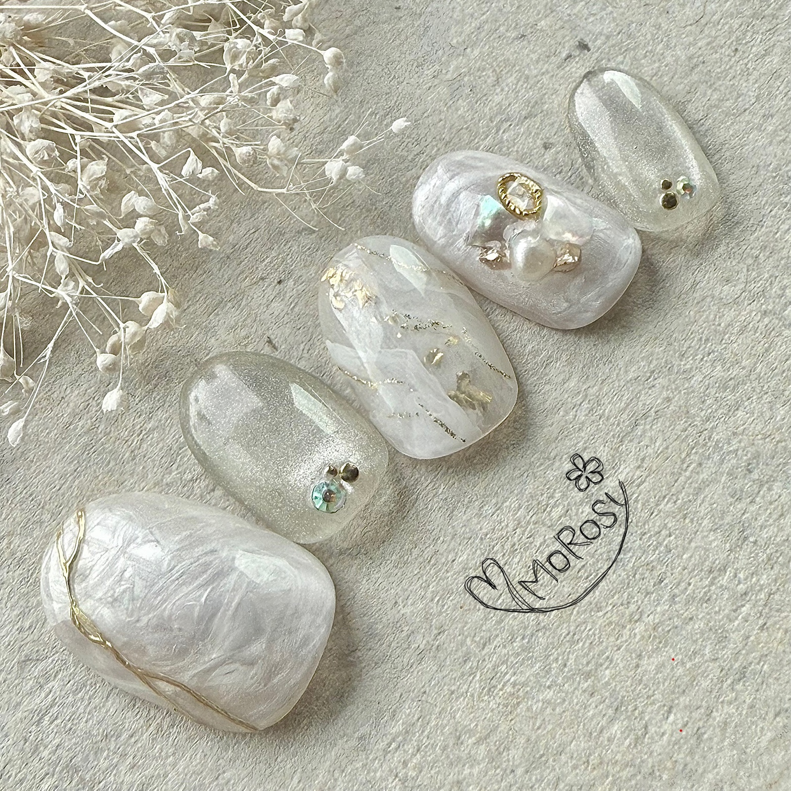 MOROSY178✩ブライダルネイル ブライダル ウェディング 花