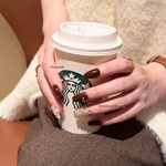 ネイルチップ  ボルドー バーガンディ  ダイア キラキラ ネイル つけ爪   ジェルネイル  秋ネイル