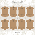 Spool Sheet Brown デザインペーパー