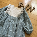 シックな小花柄 カムルワンピース　110