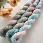 🆕綿糸ラメ (ｼﾙﾊﾞｰ) 20/3 💠 ≪🎨時の美術館≫ Col.1575～1577 3色セット (各色約70ｍ) 💠 手染め糸 刺し子糸 ラメ糸