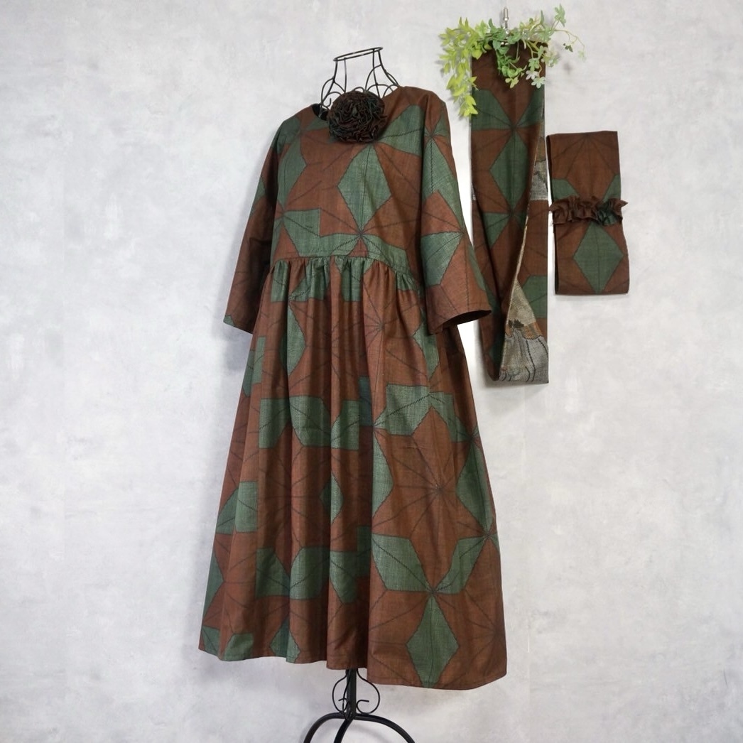 大島紬 - ワンピースの人気通販 | minne byGMOペパボ 国内最大級