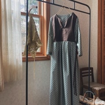 sale◆再販◆ノスタルジックな収穫祭ワンピース　フォークロア　レトロ　ナチュラル　リネン 