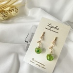 フラワーりんご《Green》のピアス/イヤリング
