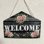 【送料無料‼︎】薔薇のwelcomeボード(ハウス)