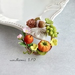 *送料無料*♪     【受注制作】〜実りの秋リースブローチ♪〜2025