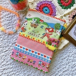 オーダー品【即発送完成品　送料無料】A5 手帳カバー　レトロ　オプション　ボタン付き　ほぼ日手帳カズン　