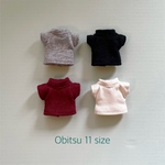 再販＊オビツ11サイズ＊半袖ハイネックカットソー