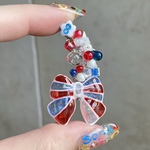 〜夢ガラスリボン🎀左耳イヤーカフ〜