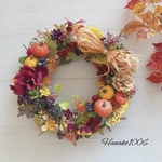 収穫祭の秋d＊ハロウィンリース2025＊