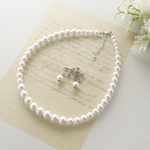 入学・卒業式に フォーマルセット＊ホワイトパールネックレス