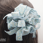 【Italy LIBERTY】ウインブレル・ポージー（ブルー）のシュシュ