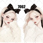 original sticker « no.7062 »     //     人物ステッカー オリジナルステッカー オリジナル人物ステッカー ステッカー cotton melody ミニステッカー