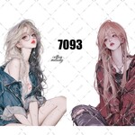 original sticker « no.7093 »     //     人物ステッカー オリジナルステッカー オリジナル人物ステッカー ステッカー cotton melody ミニステッカー