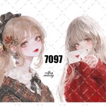 original sticker « no.7097 »     //     人物ステッカー オリジナルステッカー オリジナル人物ステッカー ステッカー cotton melody ミニステッカー