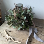 ◯定形外の送料込み価格です◯ドライフラワー　リース　インテリア　グリーンリース