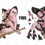 original sticker « no.7105 »     //     人物ステッカー オリジナルステッカー オリジナル人物ステッカー ステッカー cotton melody ミニステッカー