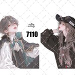 original sticker « no.7110 »     //     人物ステッカー オリジナルステッカー オリジナル人物ステッカー ステッカー cotton melody ミニステッカー