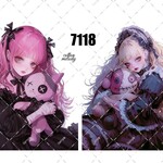 original sticker « no.7118 »     //     人物ステッカー オリジナルステッカー オリジナル人物ステッカー ステッカー cotton melody ミニステッカー