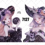 original sticker « no.7127 »     //     人物ステッカー オリジナルステッカー オリジナル人物ステッカー ステッカー cotton melody ミニステッカー