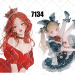 original sticker « no.7134 »     //     人物ステッカー オリジナルステッカー オリジナル人物ステッカー ステッカー cotton melody ミニステッカー