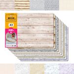 ホワイト系 10柄 お試しセット  撮影背景になる ペーパーランチョンマット FrameCue｜撮影 背景 ハンドメイド 推し活 ディスプレイ 小物撮影 背景紙 A3 薄手タイプ 片面仕様 10枚